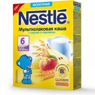 Nestle 250 г каша молоч. мультизлаковая с грушей и персиком